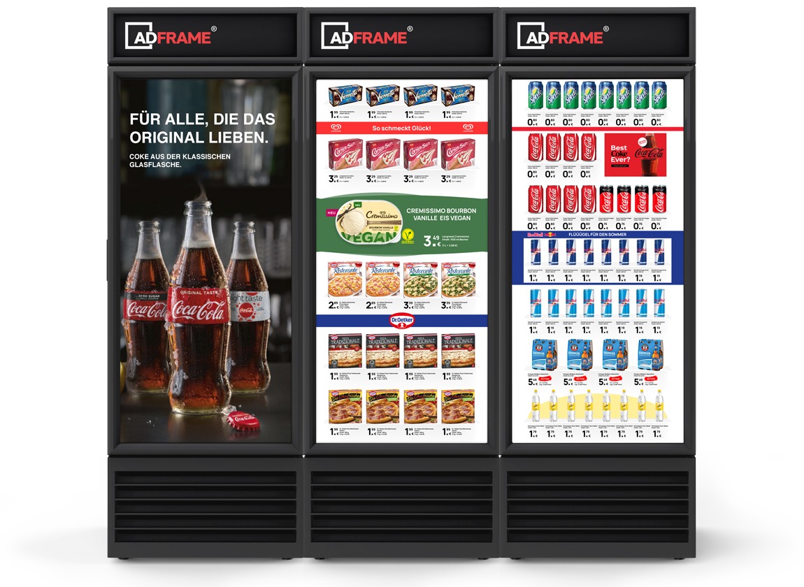 Cooler Screens by AdFrame