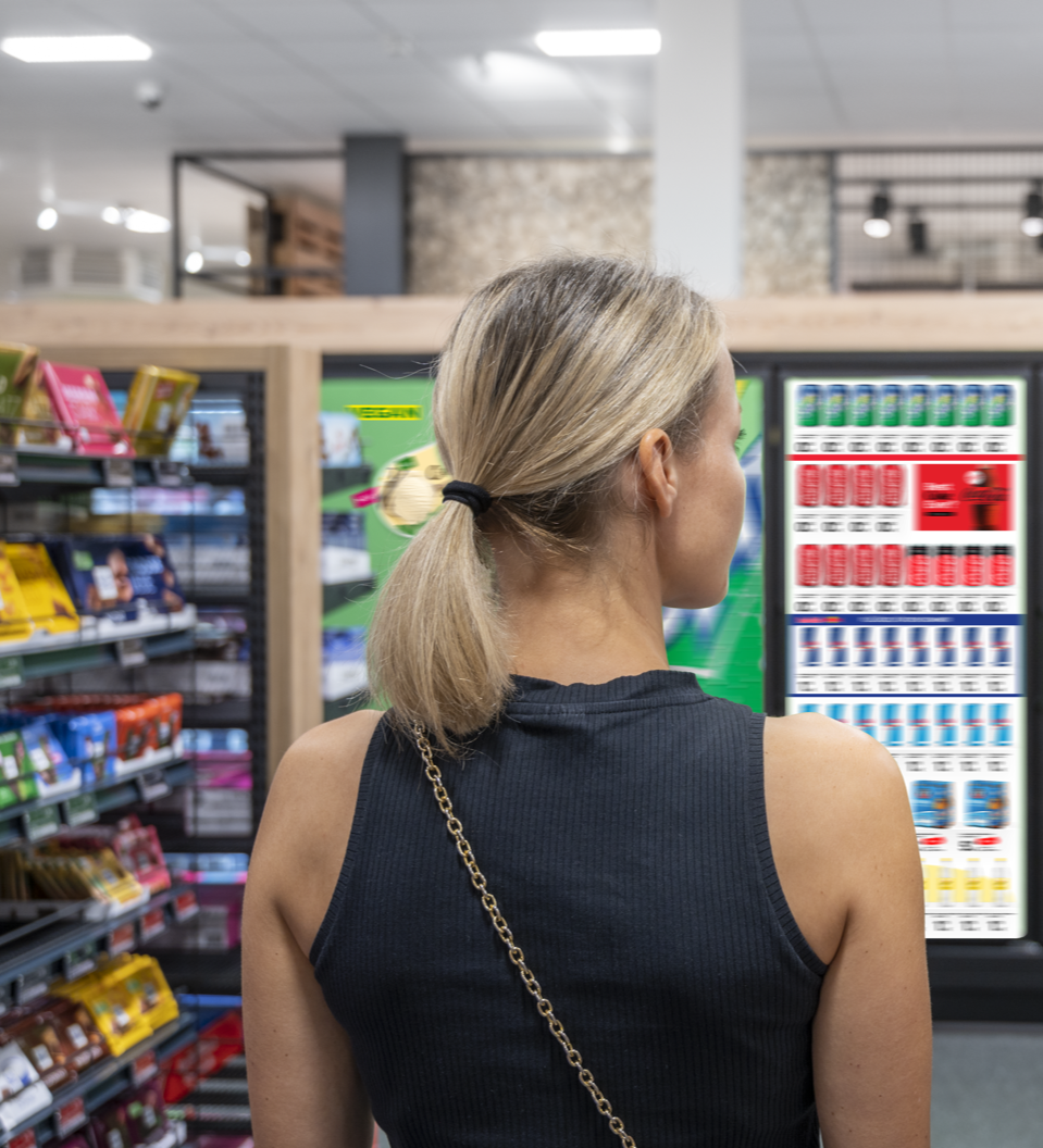 AdFrame Cooler Screens Retail Experience and Potential